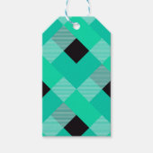 幾何学的な正方形の抽象化10 ギフトタグ (正面)