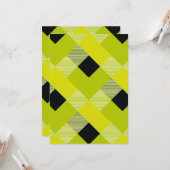 幾何学的な正方形の抽象化11 カード (正面/裏面インサイチュ)