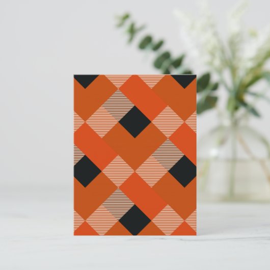 幾何学的な正方形の抽象化12 ポストカード (スタンド正面)