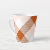 幾何学的な正方形の抽象化16 カフェラテマグ (左アングル)