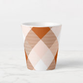 幾何学的な正方形の抽象化16 カフェラテマグ (正面)