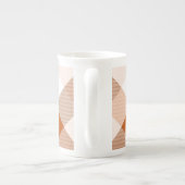 幾何学的な正方形の抽象化16 ボーンチャイナマグカップ (裏面)