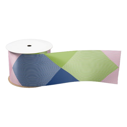 幾何学的な正方形の抽象化18 サテンリボン (リール)