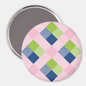 幾何学的な正方形の抽象化18 マグネット (正面/裏面)