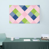 幾何学的な正方形の抽象化18 横断幕 (トレードショー)