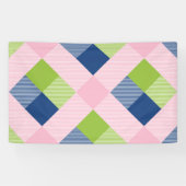 幾何学的な正方形の抽象化18 横断幕 (横)