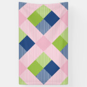 幾何学的な正方形の抽象化18 横断幕 (縦)