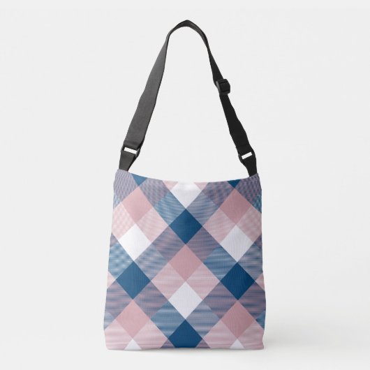 幾何学的な正方形の抽象化1 クロスボディバッグ (正面)