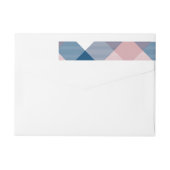 幾何学的な正方形の抽象化1 ラップアラウンドラベル (裏面)