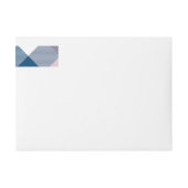 幾何学的な正方形の抽象化1 ラップアラウンドラベル (正面)