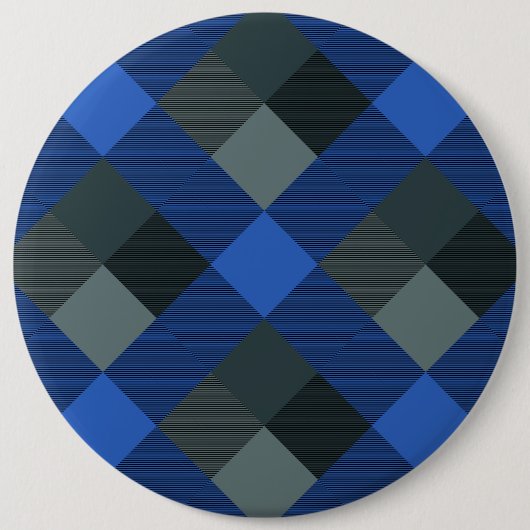 幾何学的な正方形の抽象化21 缶バッジ (正面)