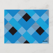 幾何学的な正方形の抽象化3 ポストカード (裏面)
