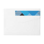 幾何学的な正方形の抽象化3 ラップアラウンドラベル (裏面)