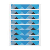 幾何学的な正方形の抽象化3 ラップアラウンドラベル (シート)