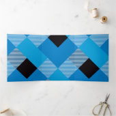 幾何学的な正方形の抽象化3 三つ折りクリスマスカード (内部)