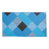 幾何学的な正方形の抽象化3 枕カバー (裏面)