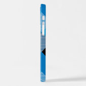 幾何学的な正方形の抽象化3 iPhoneケース (左側面)