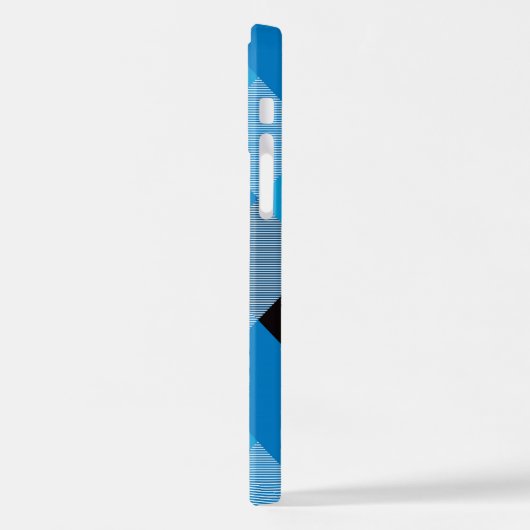 幾何学的な正方形の抽象化3 iPhoneケース (左側面)