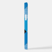 幾何学的な正方形の抽象化3 iPhoneケース (右側面)