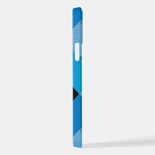 幾何学的な正方形の抽象化3 iPhoneケース (右側面)