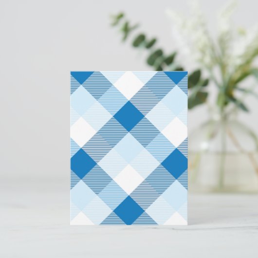 幾何学的な正方形の抽象化6 ポストカード (スタンド正面)