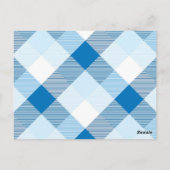 幾何学的な正方形の抽象化6 ポストカード (裏面)