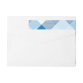 幾何学的な正方形の抽象化6 ラップアラウンドラベル (裏面)