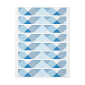 幾何学的な正方形の抽象化6 ラップアラウンドラベル (シート)