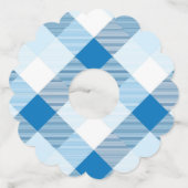 幾何学的な正方形の抽象化6 ワイングラスタグ (正面)