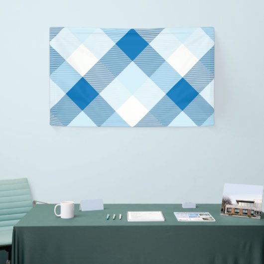 幾何学的な正方形の抽象化6 横断幕 (トレードショー)