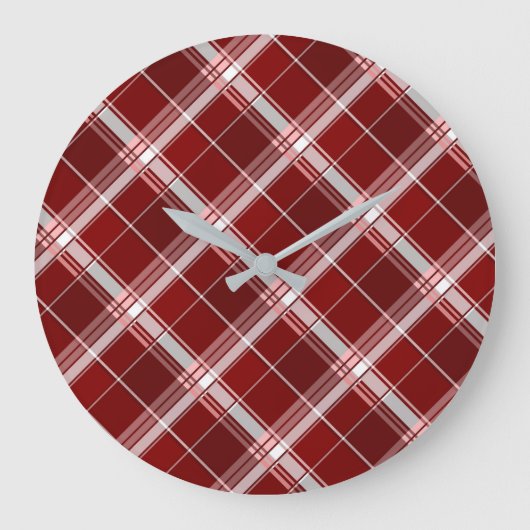 幾何学的な正方形の抽象化7 ラージ壁時計 (正面)