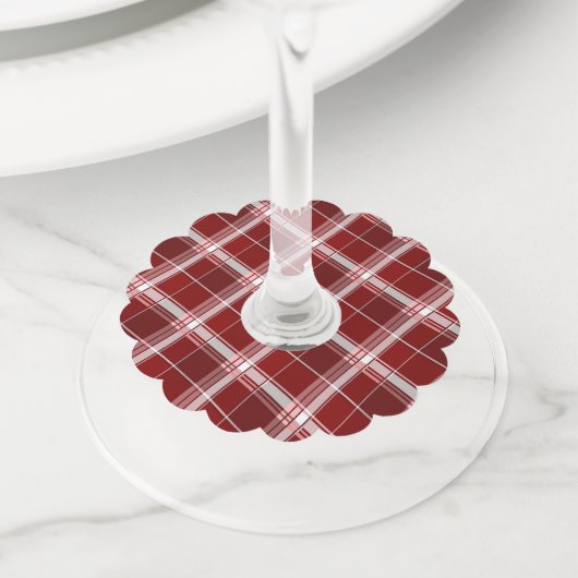 幾何学的な正方形の抽象化7 ワイングラスタグ (クローズアップ)