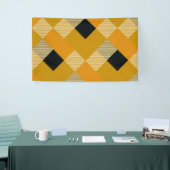 幾何学的な正方形の抽象化9 横断幕 (トレードショー)