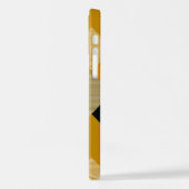 幾何学的な正方形の抽象化9 iPhoneケース (左側面)