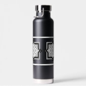 幾何学的な正方形パターンのウォーターボトル ウォーターボトル (右面)