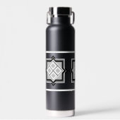 幾何学的な正方形パターンのウォーターボトル ウォーターボトル (正面)