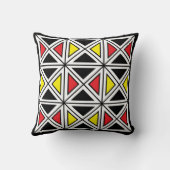 幾何学的な民族エレガント装飾模様 クッション (裏面)