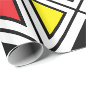 幾何学的な民族部族パターン ラッピングペーパー (ロールコーナー)