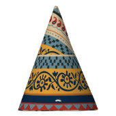 幾何学的な民族:シームレスなオーナメント背景。 パーティーハット (右)