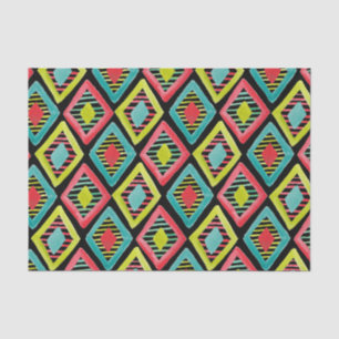 幾何学的な水の色のダイヤモンドのパターンのギフト 薄葉紙