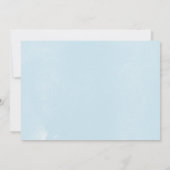 幾何学的な水彩日付カードを保存 セーブザデート (裏面)