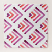 幾何学的な水色の抽象芸術シームレスなパターン ジグソーパズル (横)