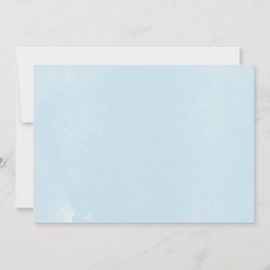 幾何学的な水色シルバーデイトカードを保存 セーブザデート (裏面)