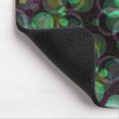 幾何学的な泡アートマウスパッド マウスパッド (コーナー)