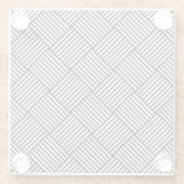 幾何学的な点検された質 ガラスコースター (裏面)