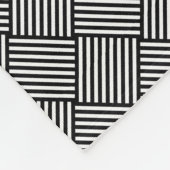 幾何学的な点検された質 フリースブランケット (角)