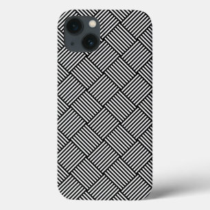 幾何学的な点検された質 iPhone 13ケース
