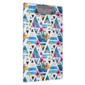 幾何学的な熱帯花模様 クリップボード (右)