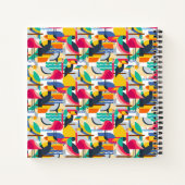 幾何学的な熱帯鳥 ノートブック (裏面)