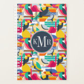 幾何学的な熱帯鳥 |モノグラム プランナー手帳 (正面)